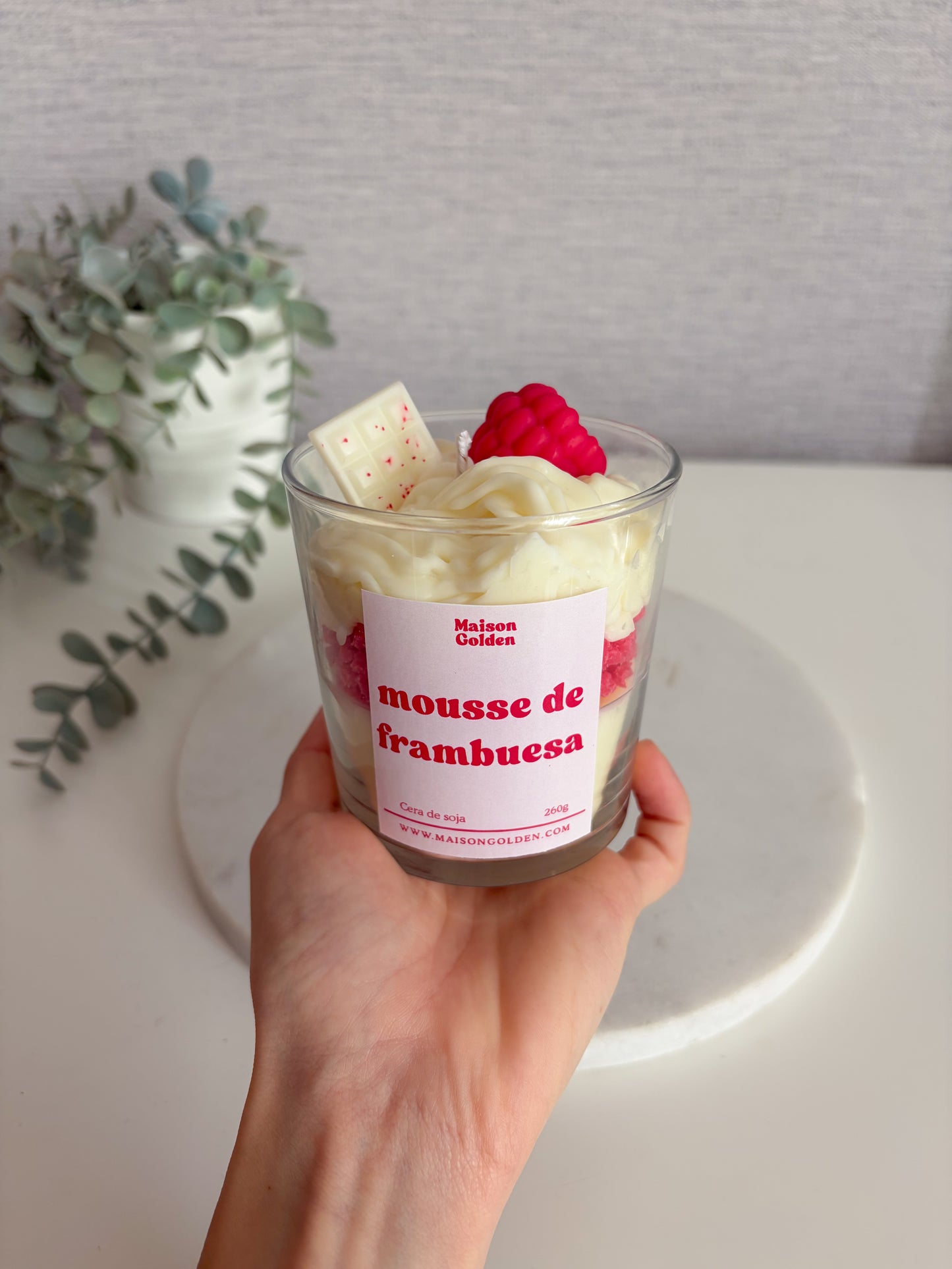 Vela Mousse de Frambuesa