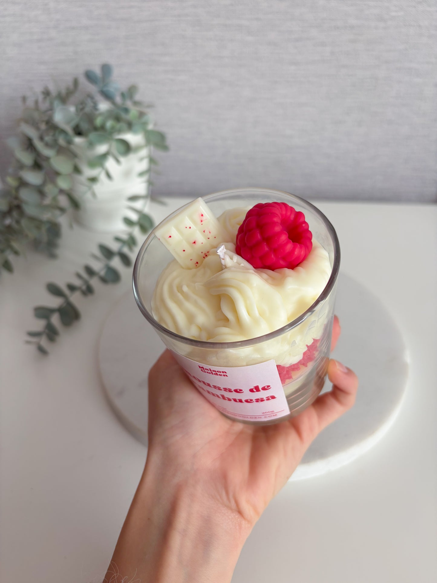 Vela Mousse de Frambuesa