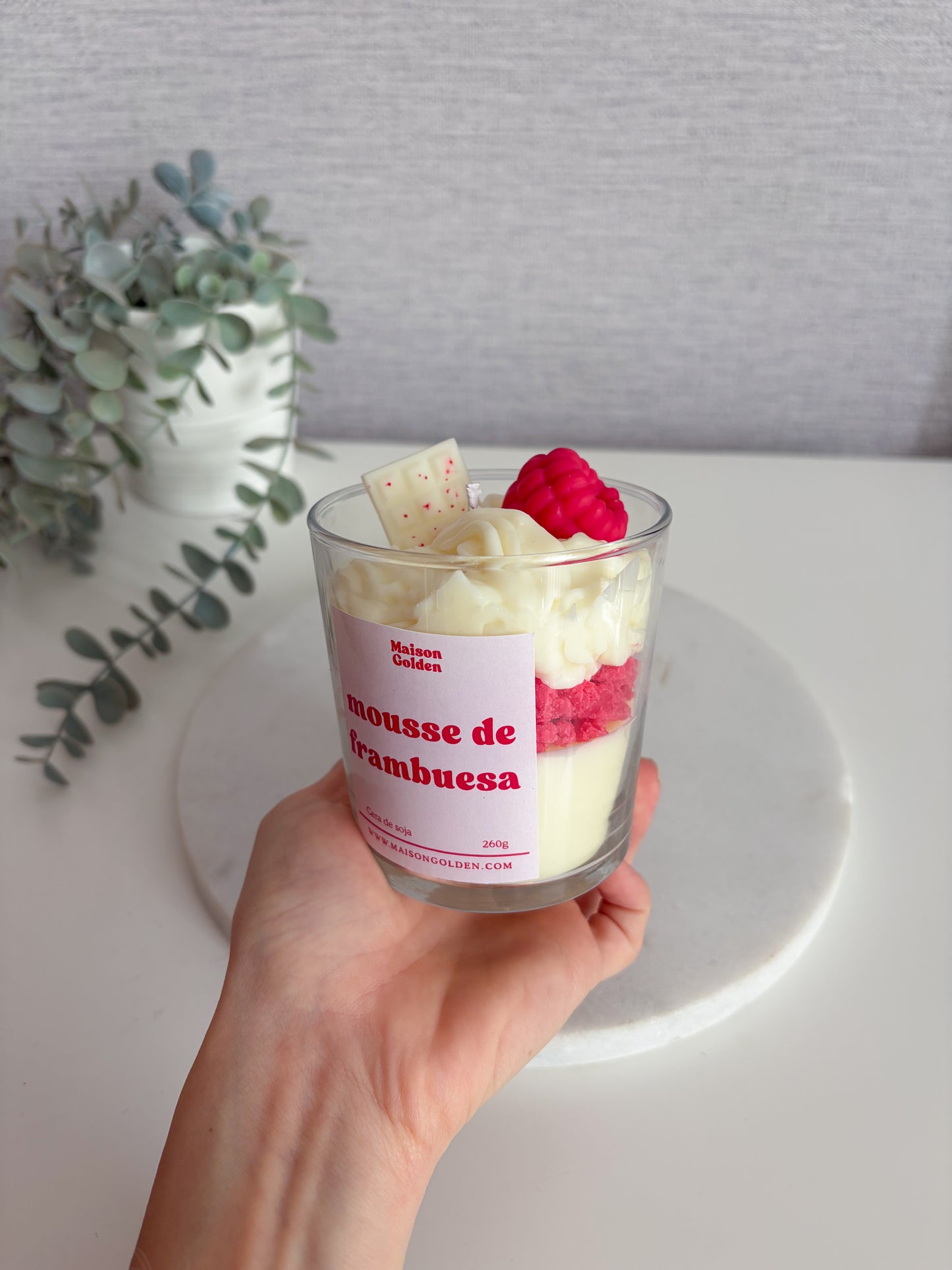 Vela Mousse de Frambuesa