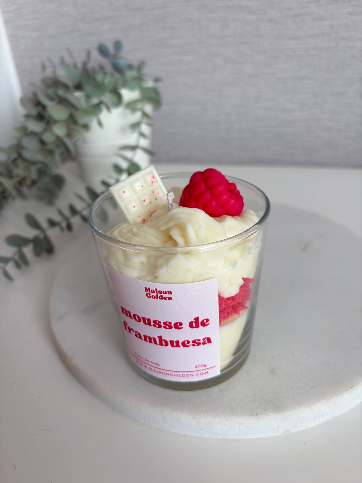 Vela Mousse de Frambuesa